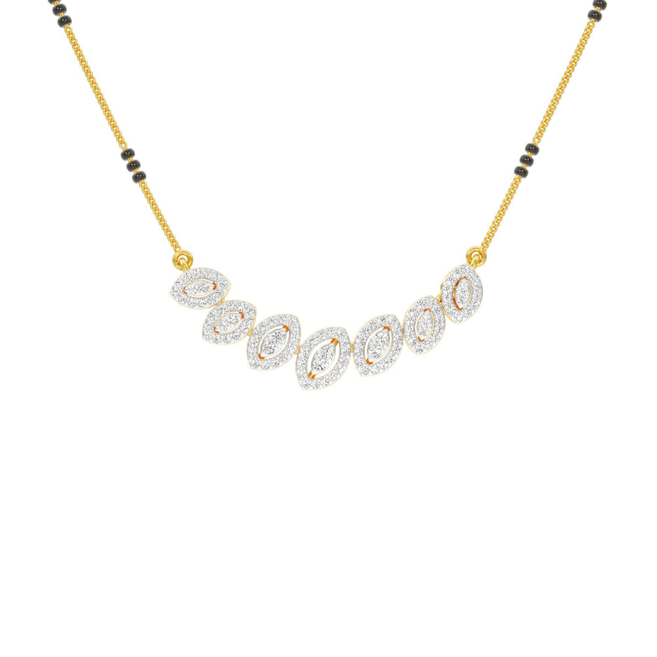 Evergreen Charm Diamond Mangalsutra 18 KT / Yellow Gold