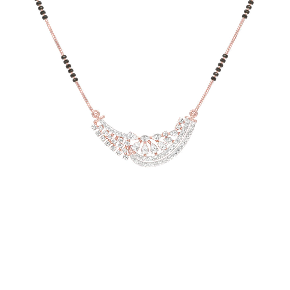 Blissful Connection Diamond Mangalsutra 18 KT / Rose Gold