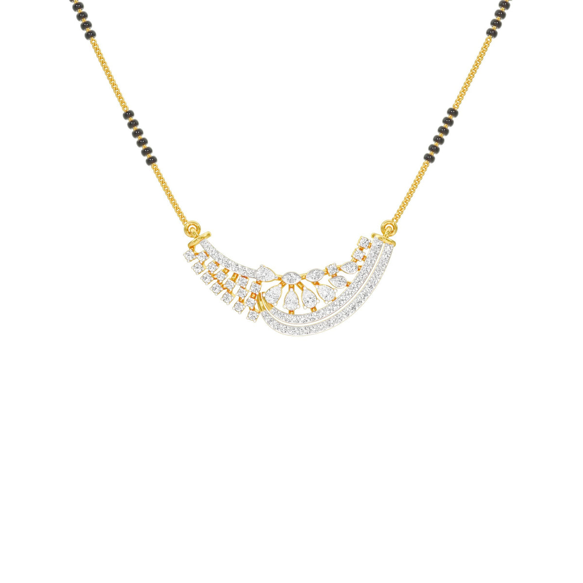 Blissful Connection Diamond Mangalsutra 18 KT / Yellow Gold