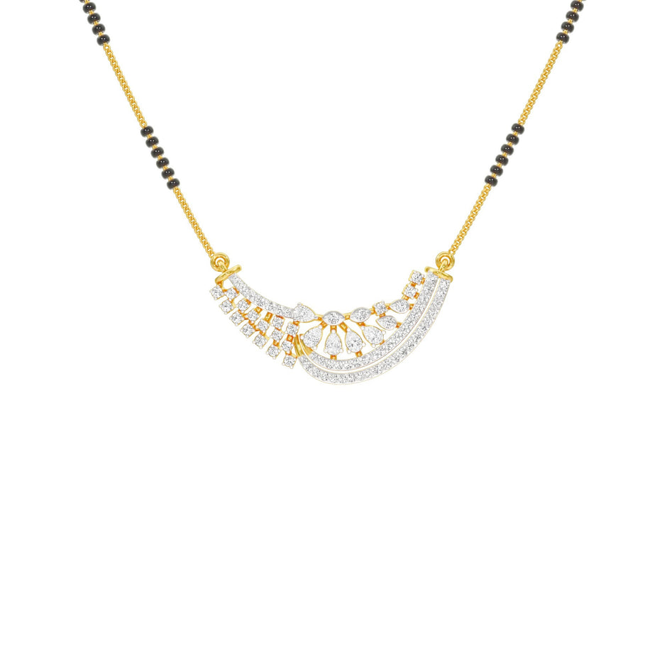 Blissful Connection Diamond Mangalsutra 18 KT / Yellow Gold