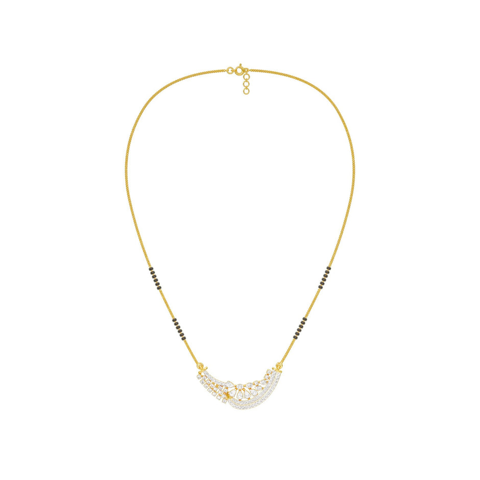 Blissful Connection Diamond Mangalsutra 18 KT / Yellow Gold