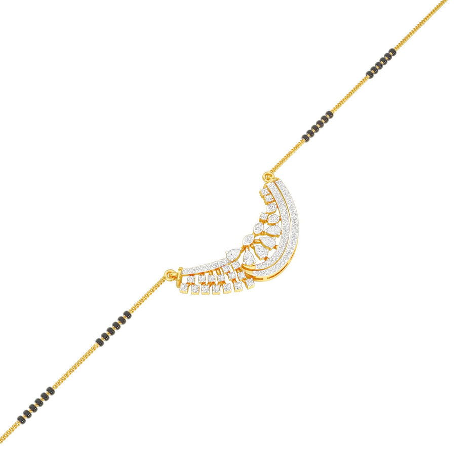 Blissful Connection Diamond Mangalsutra 18 KT / Yellow Gold