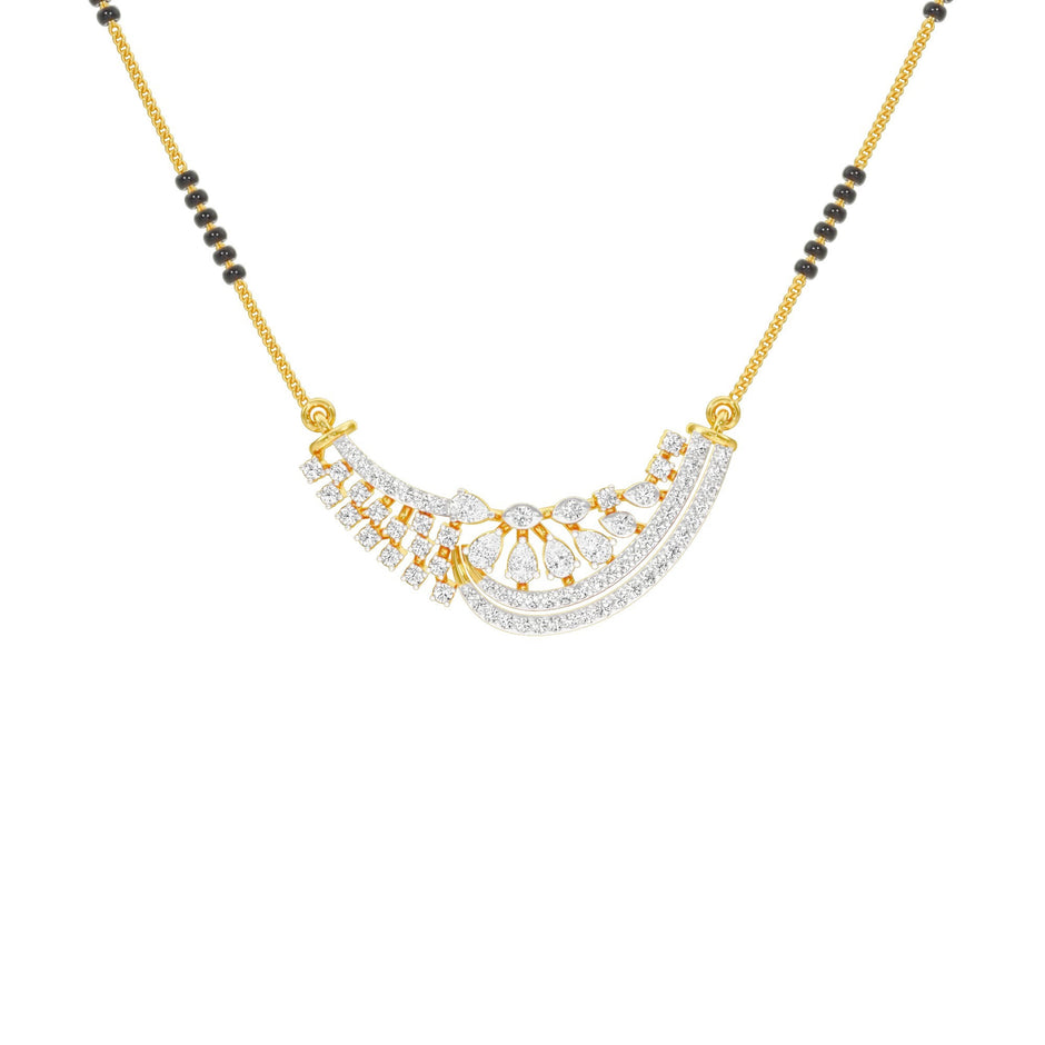 Blissful Connection Diamond Mangalsutra 18 KT / Yellow Gold