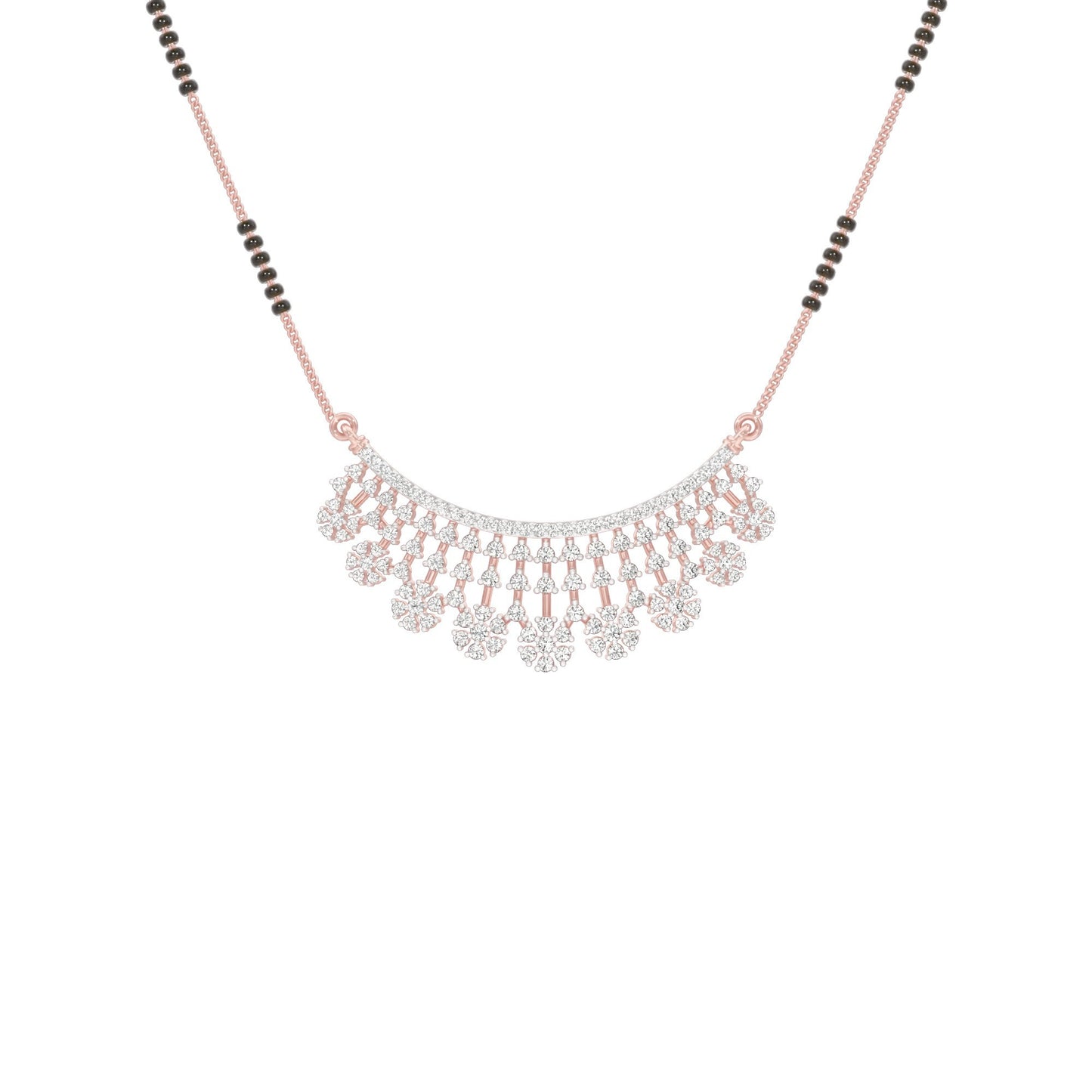 Aarna Diamond Mangalsutra 18 KT / Rose Gold