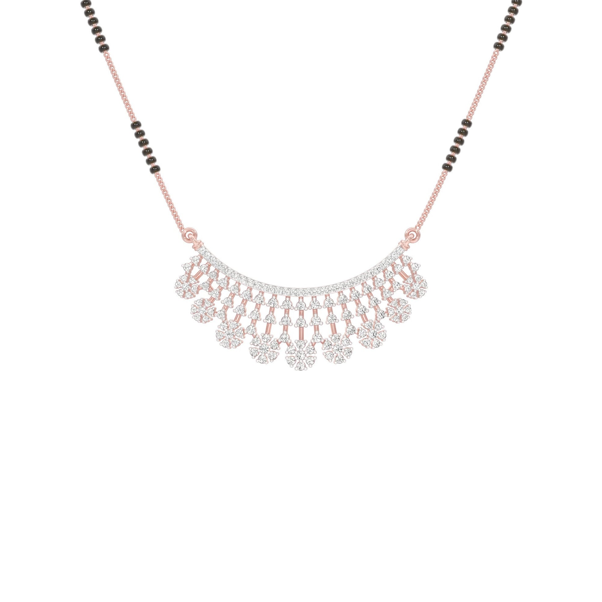 Aarna Diamond Mangalsutra 18 KT / Rose Gold