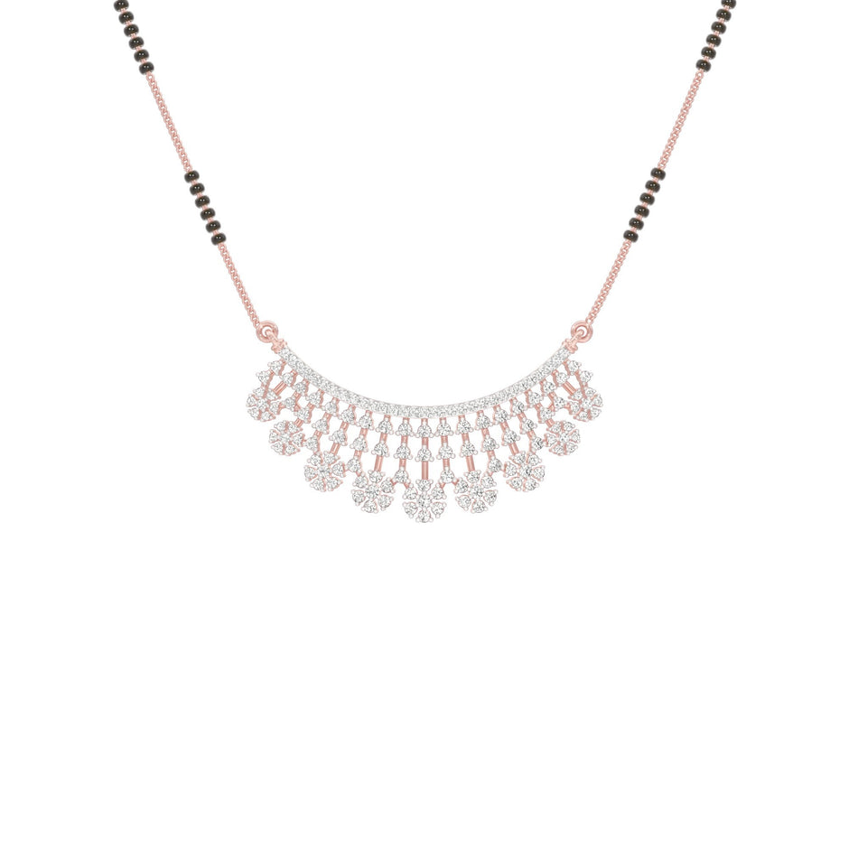 Aarna Diamond Mangalsutra 18 KT / Rose Gold