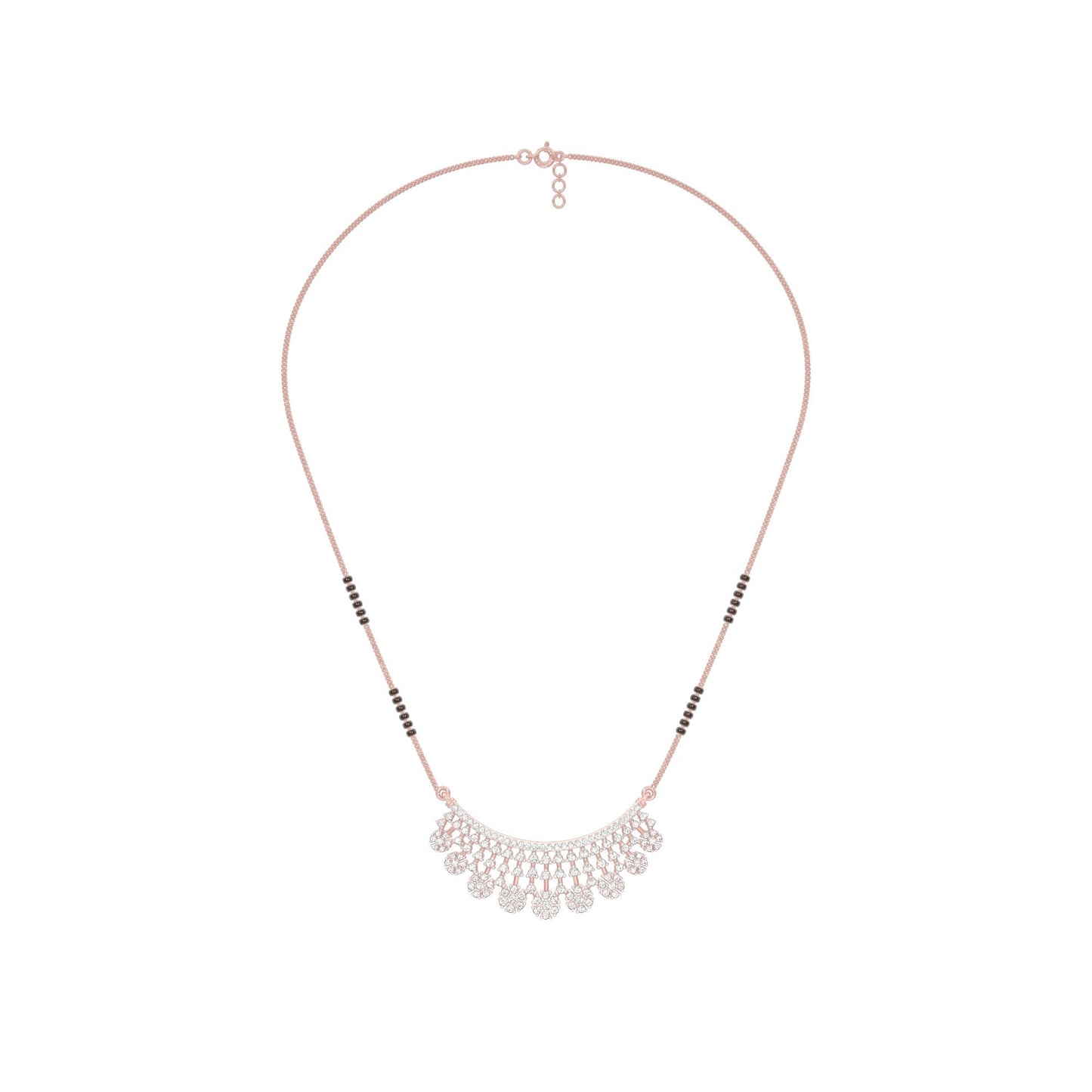 Aarna Diamond Mangalsutra 18 KT / Rose Gold