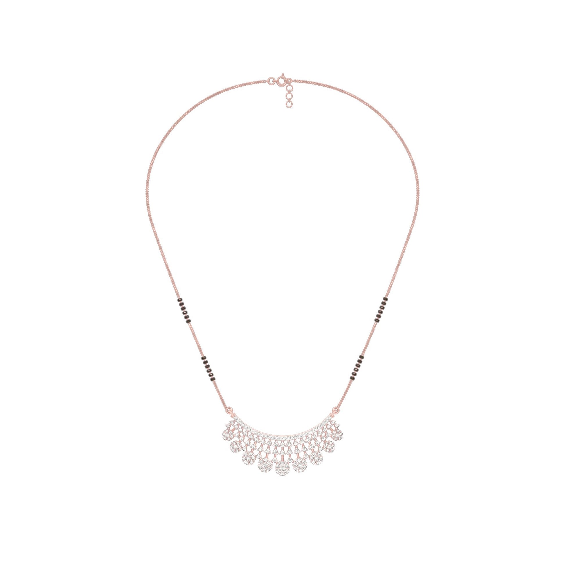Aarna Diamond Mangalsutra 18 KT / Rose Gold