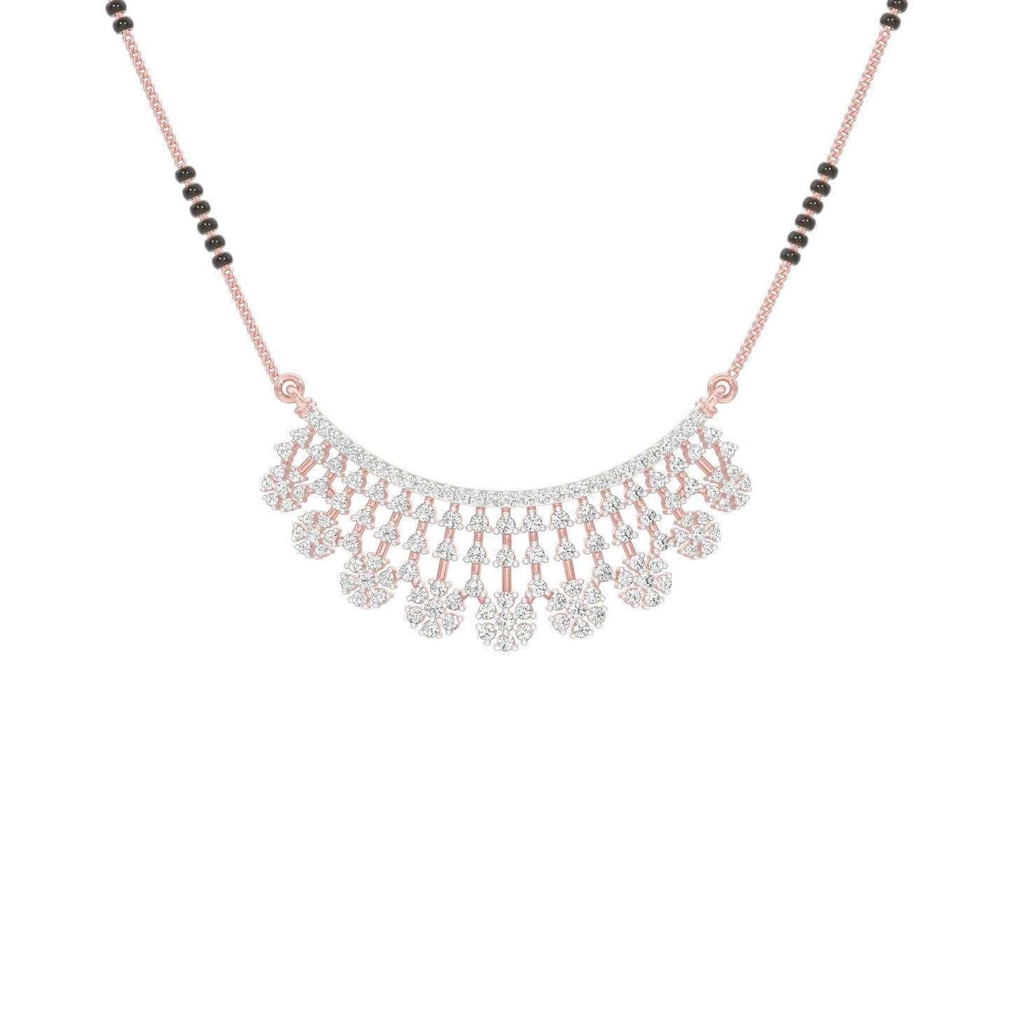 Aarna Diamond Mangalsutra 18 KT / Rose Gold