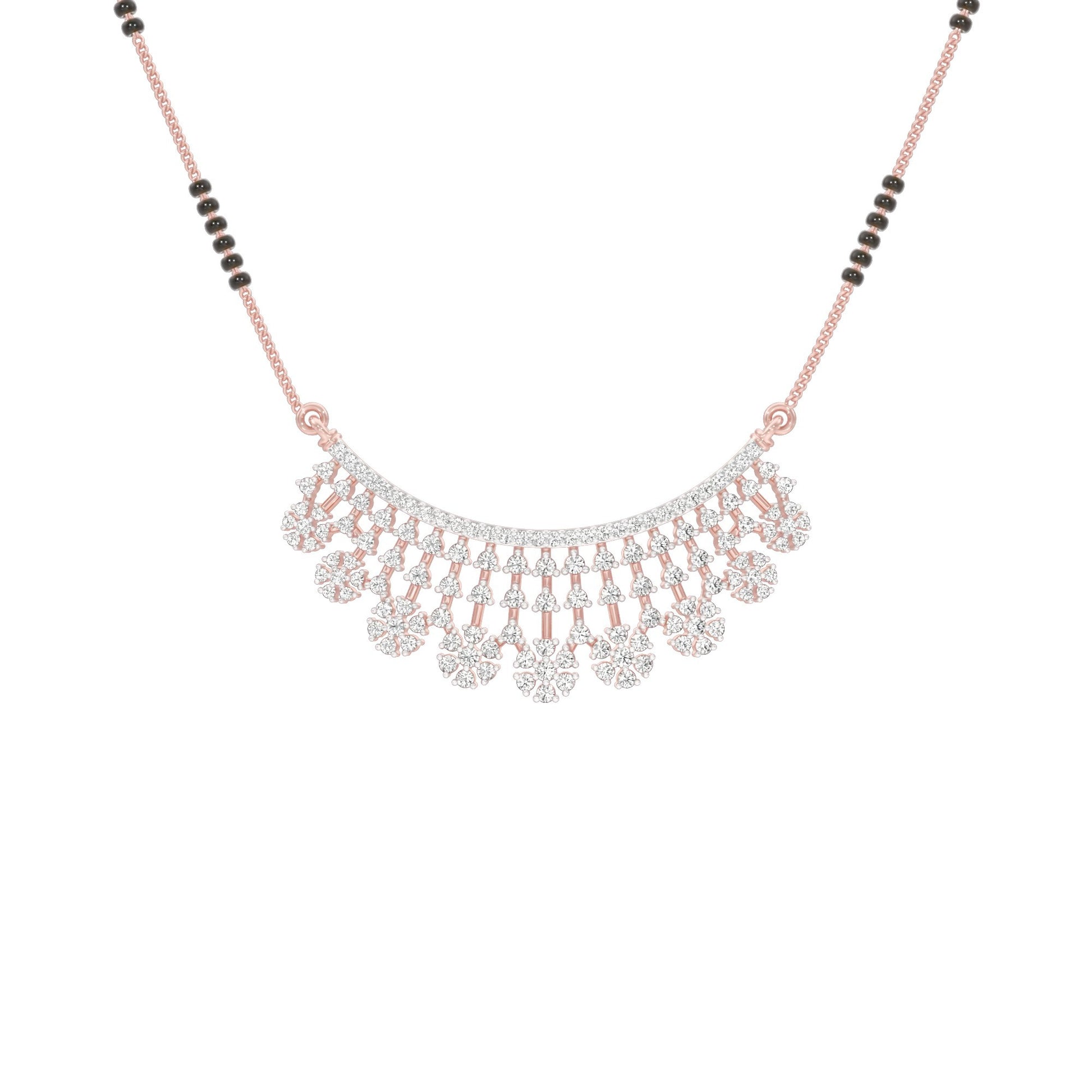 Aarna Diamond Mangalsutra 18 KT / Rose Gold