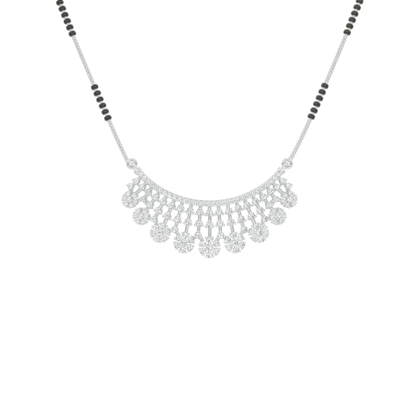 Aarna Diamond Mangalsutra 18 KT / White Gold