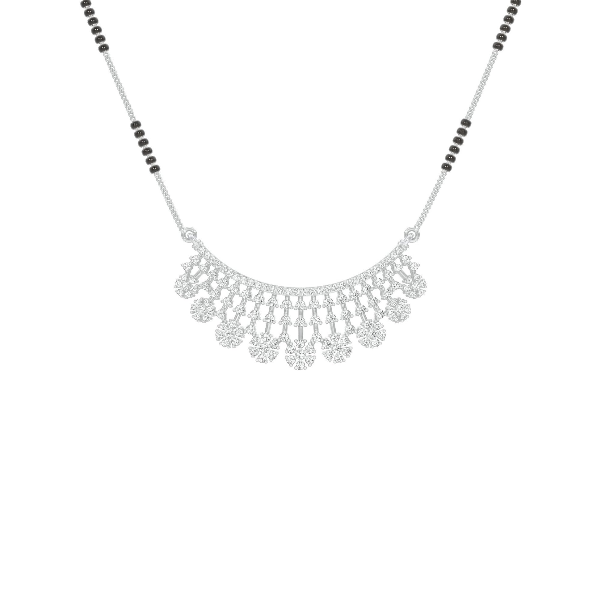 Aarna Diamond Mangalsutra 18 KT / White Gold