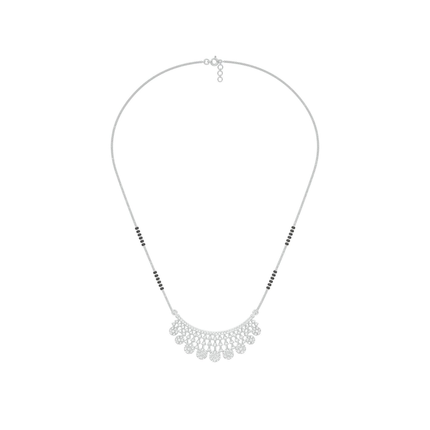 Aarna Diamond Mangalsutra 18 KT / White Gold