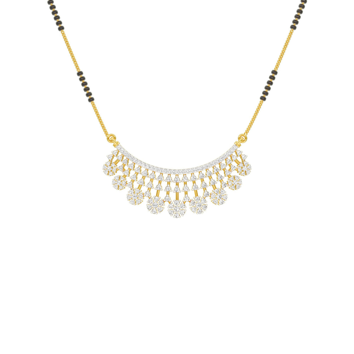 Aarna Diamond Mangalsutra 18 KT / Yellow Gold