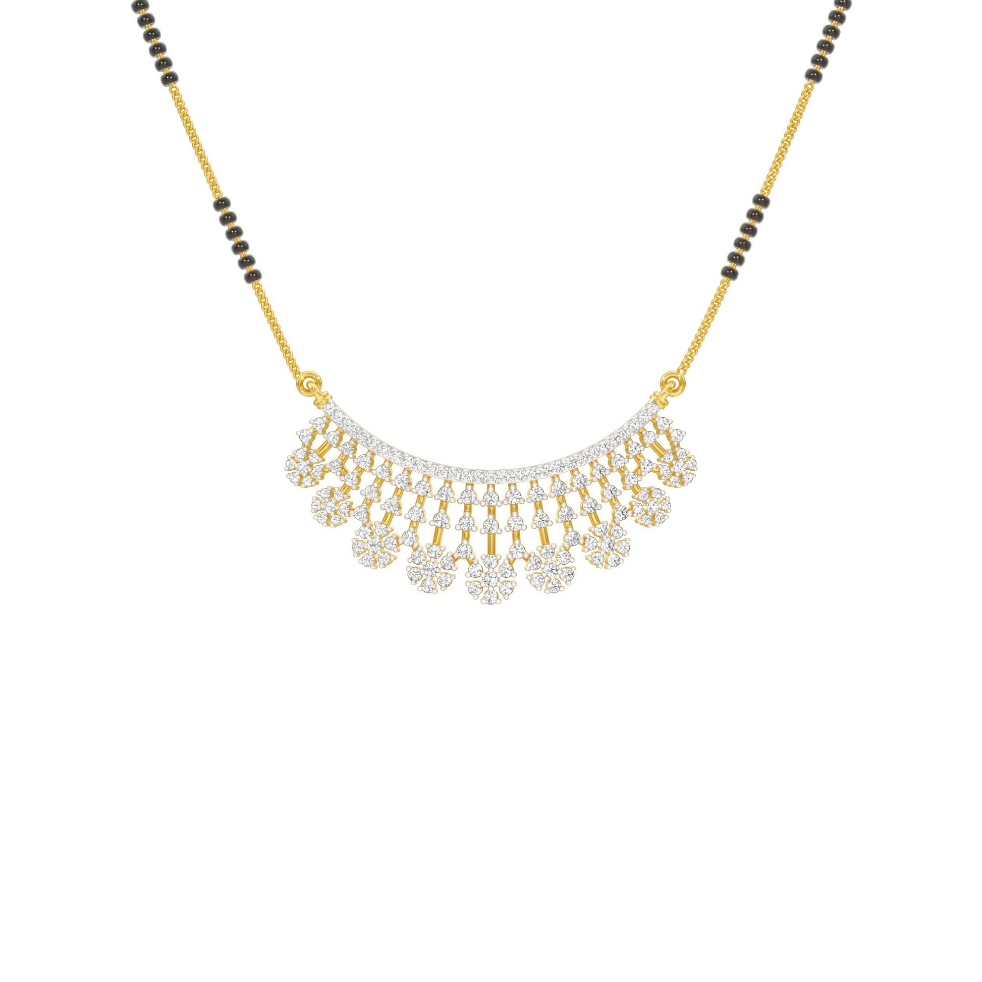 Aarna Diamond Mangalsutra 18 KT / Yellow Gold