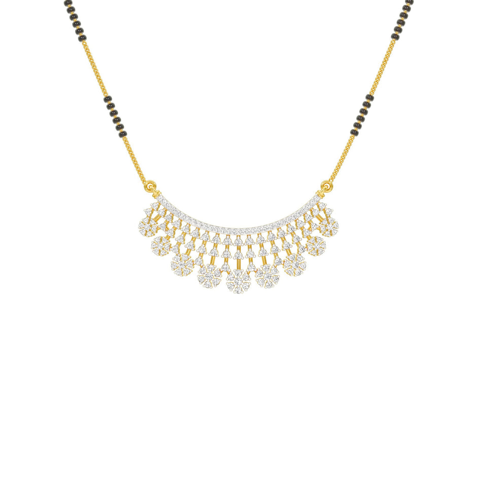Aarna Diamond Mangalsutra 18 KT / Yellow Gold