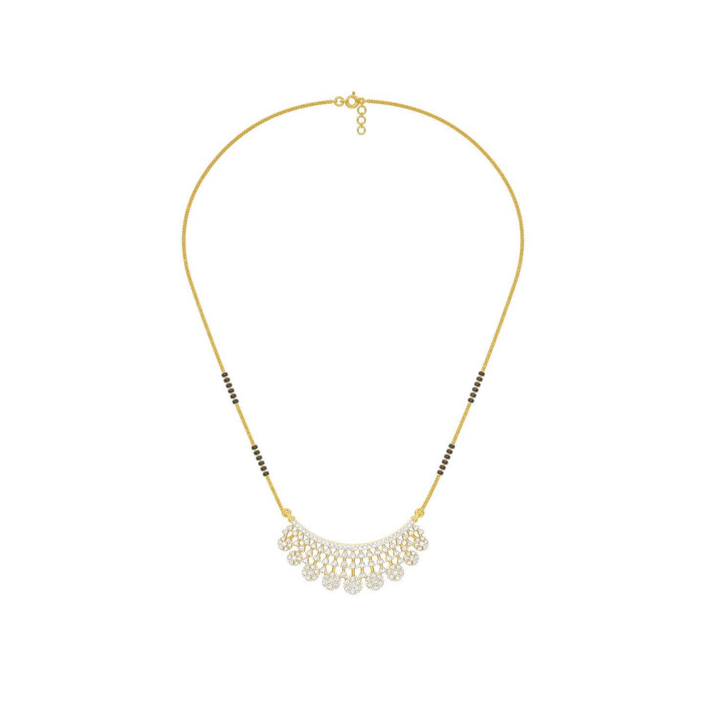 Aarna Diamond Mangalsutra 18 KT / Yellow Gold