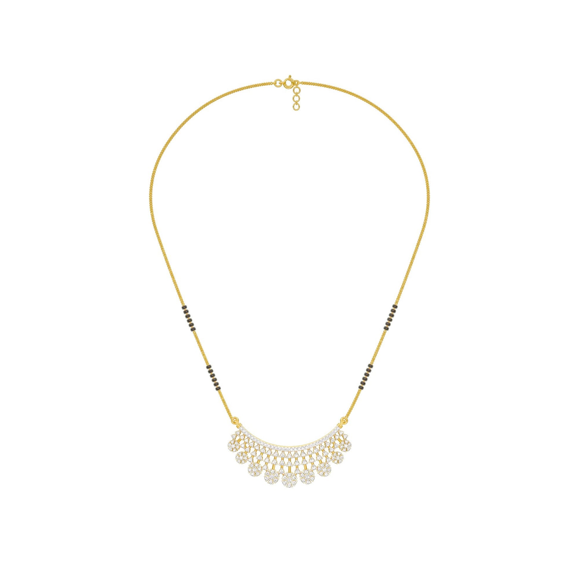 Aarna Diamond Mangalsutra 18 KT / Yellow Gold