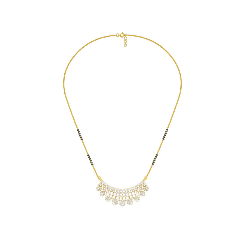 Aarna Diamond Mangalsutra 18 KT / Yellow Gold