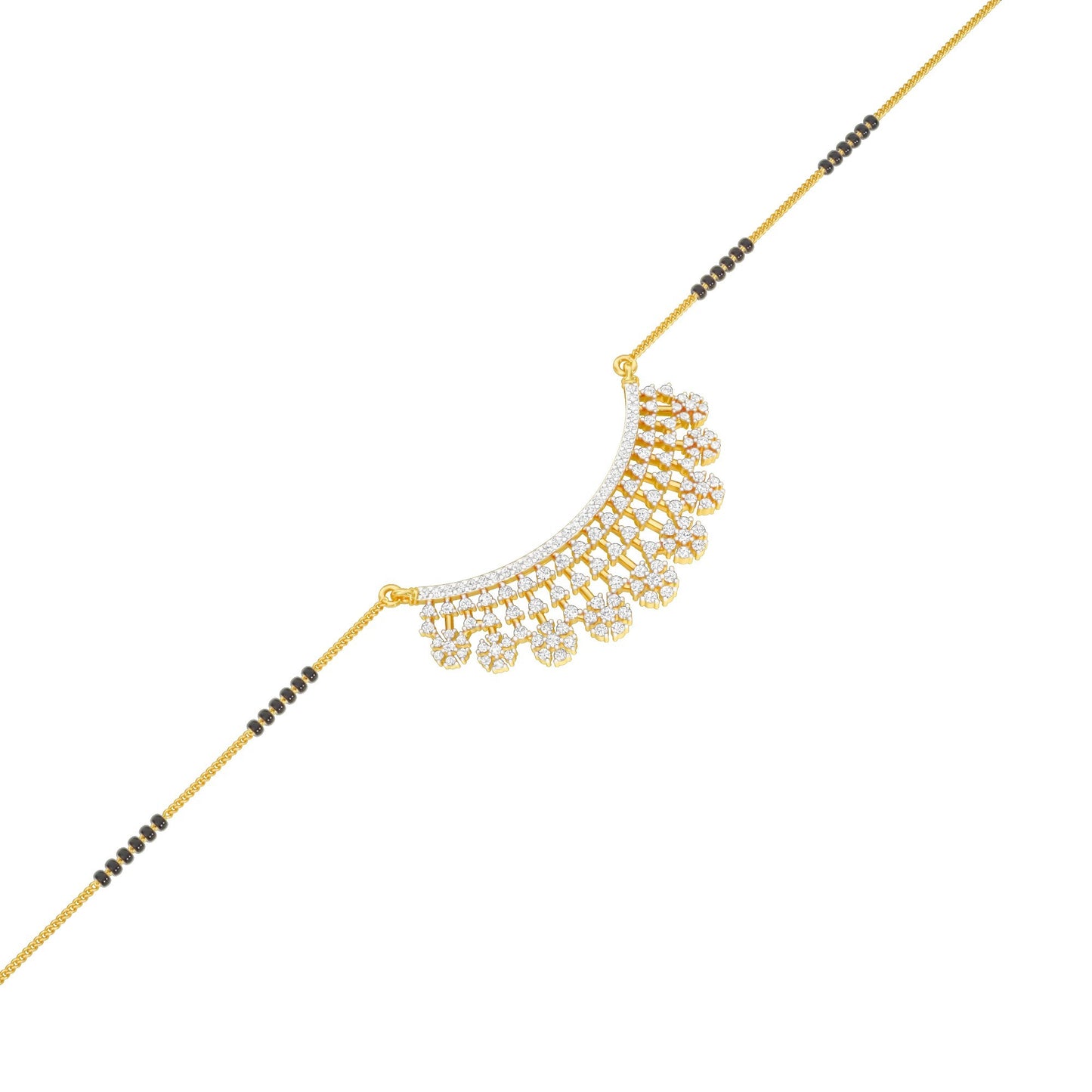 Aarna Diamond Mangalsutra 18 KT / Yellow Gold
