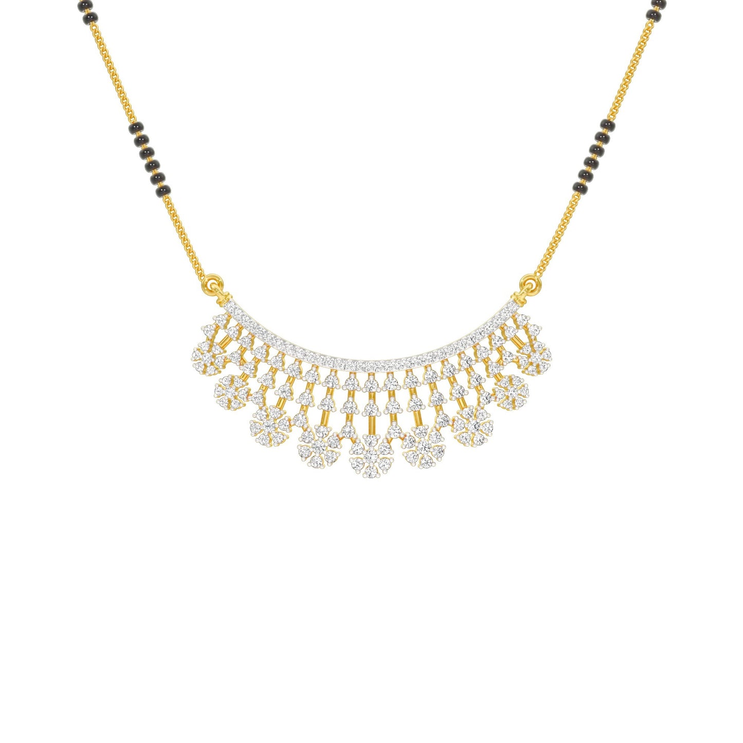 Aarna Diamond Mangalsutra 18 KT / Yellow Gold