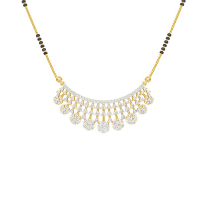 Aarna Diamond Mangalsutra 18 KT / Yellow Gold