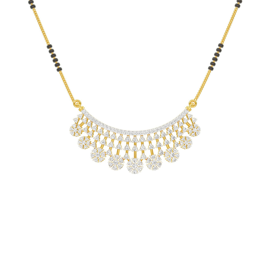 Aarna Diamond Mangalsutra 18 KT / Yellow Gold