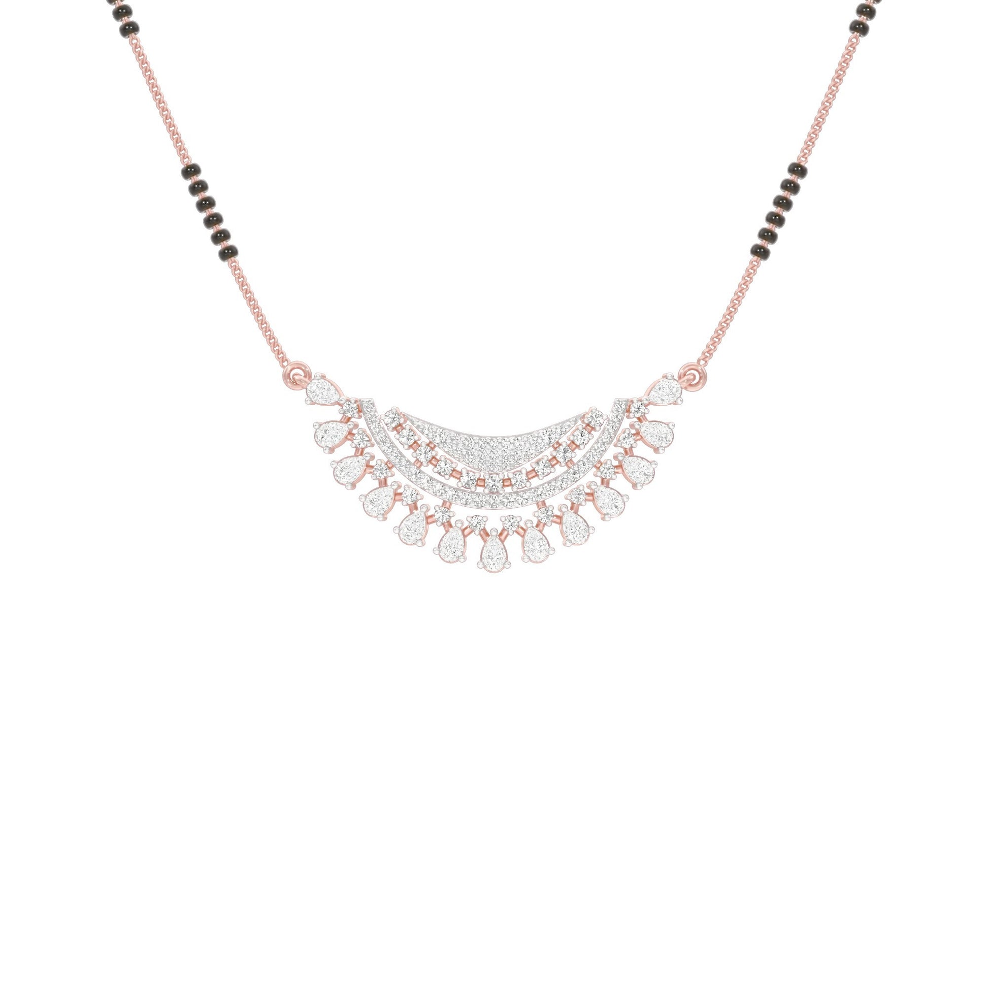 Eternal Sparkle Diamond Mangalsutra 18 KT / Rose Gold