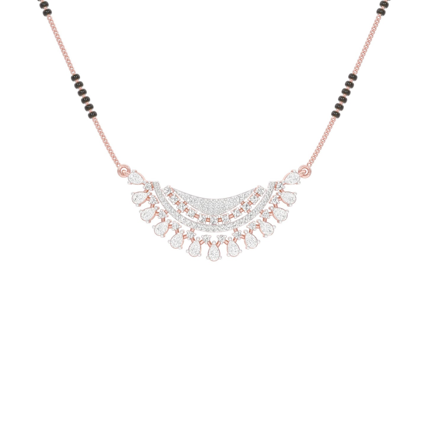 Eternal Sparkle Diamond Mangalsutra 18 KT / Rose Gold