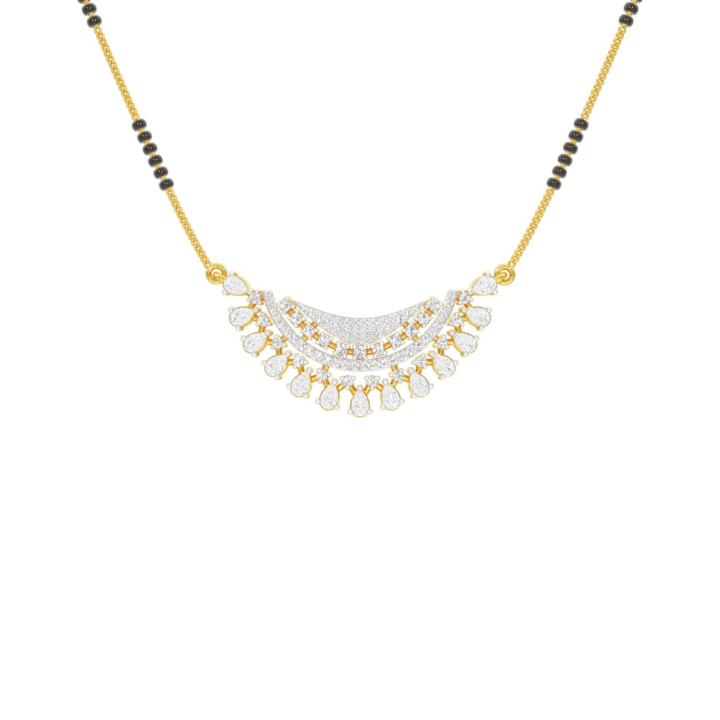 Eternal Sparkle Diamond Mangalsutra 18 KT / Yellow Gold