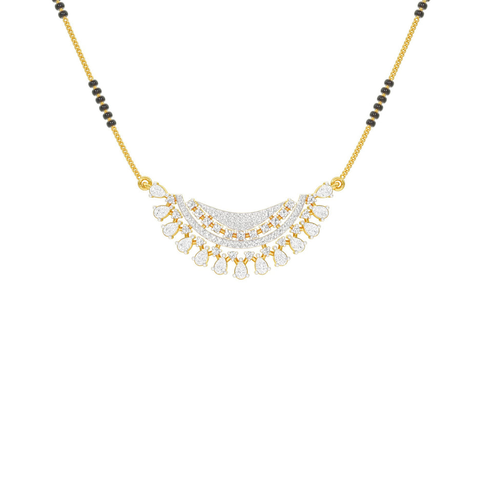 Eternal Sparkle Diamond Mangalsutra 18 KT / Yellow Gold