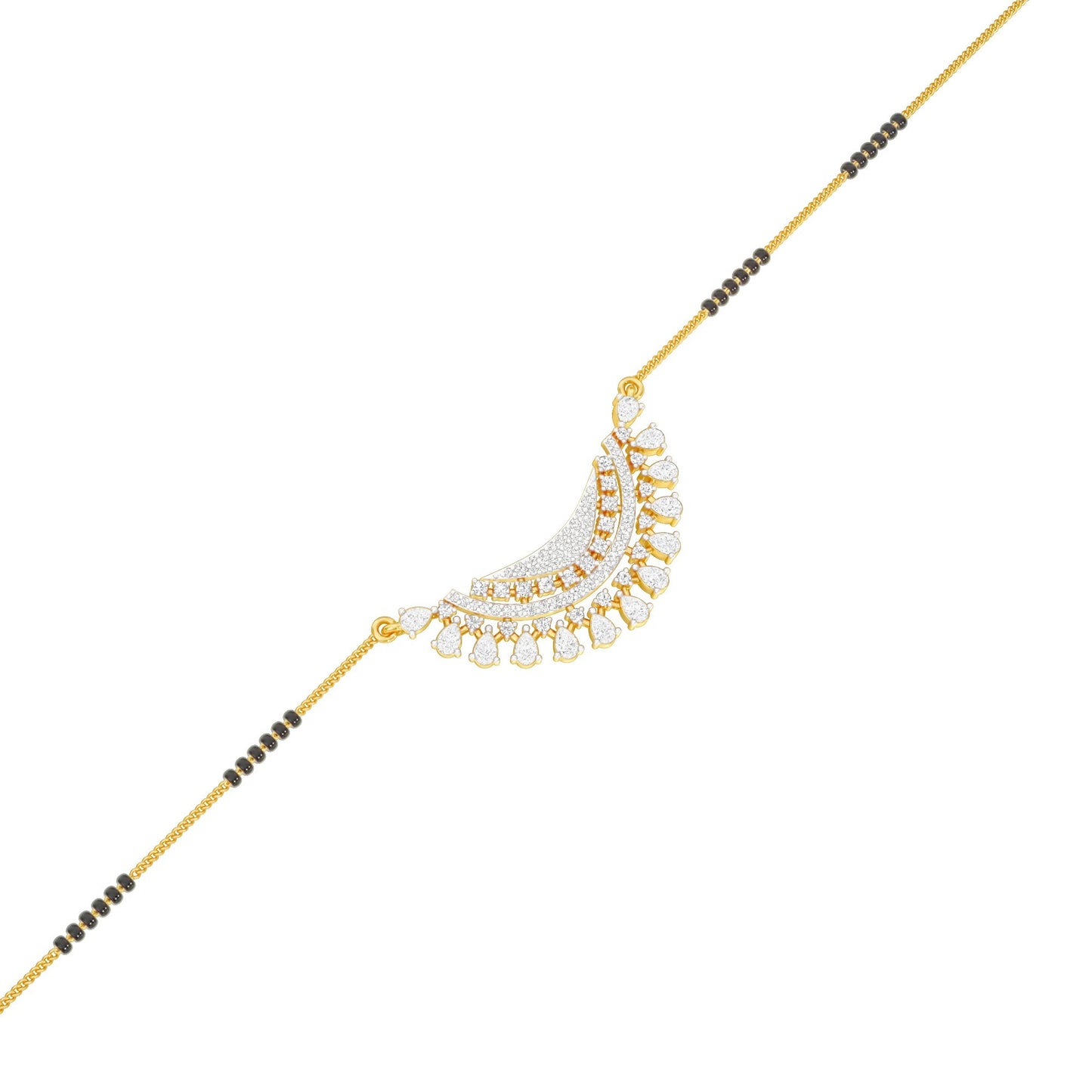Eternal Sparkle Diamond Mangalsutra 18 KT / Yellow Gold