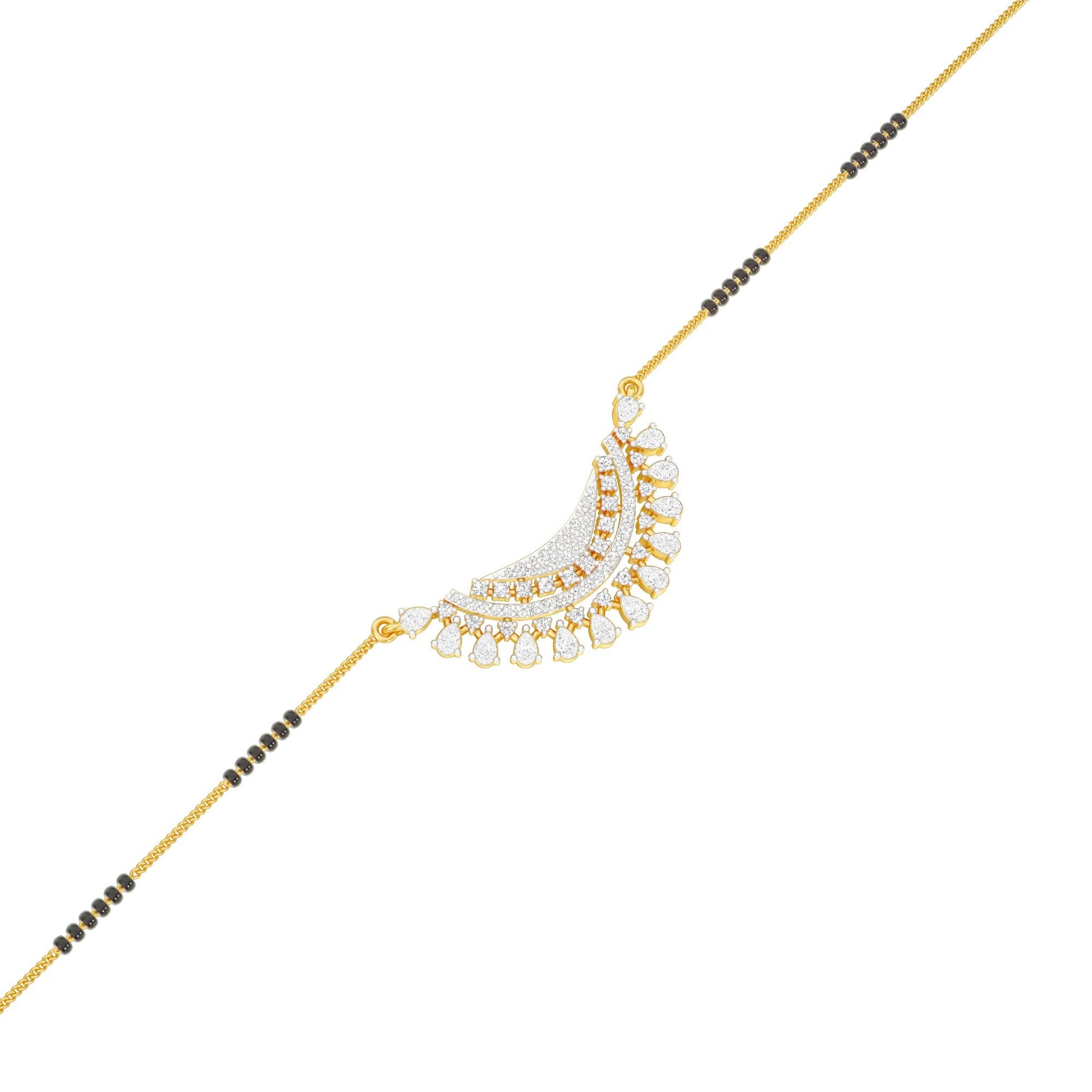 Eternal Sparkle Diamond Mangalsutra 18 KT / Yellow Gold