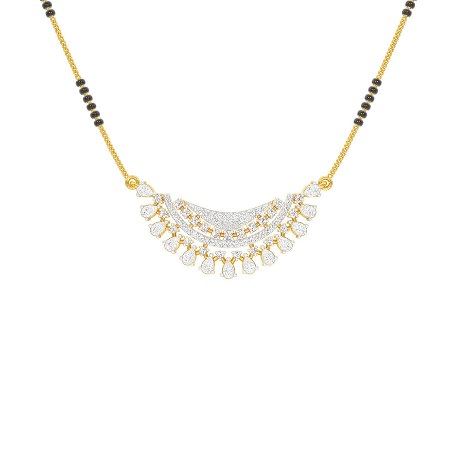 Eternal Sparkle Diamond Mangalsutra 18 KT / Yellow Gold