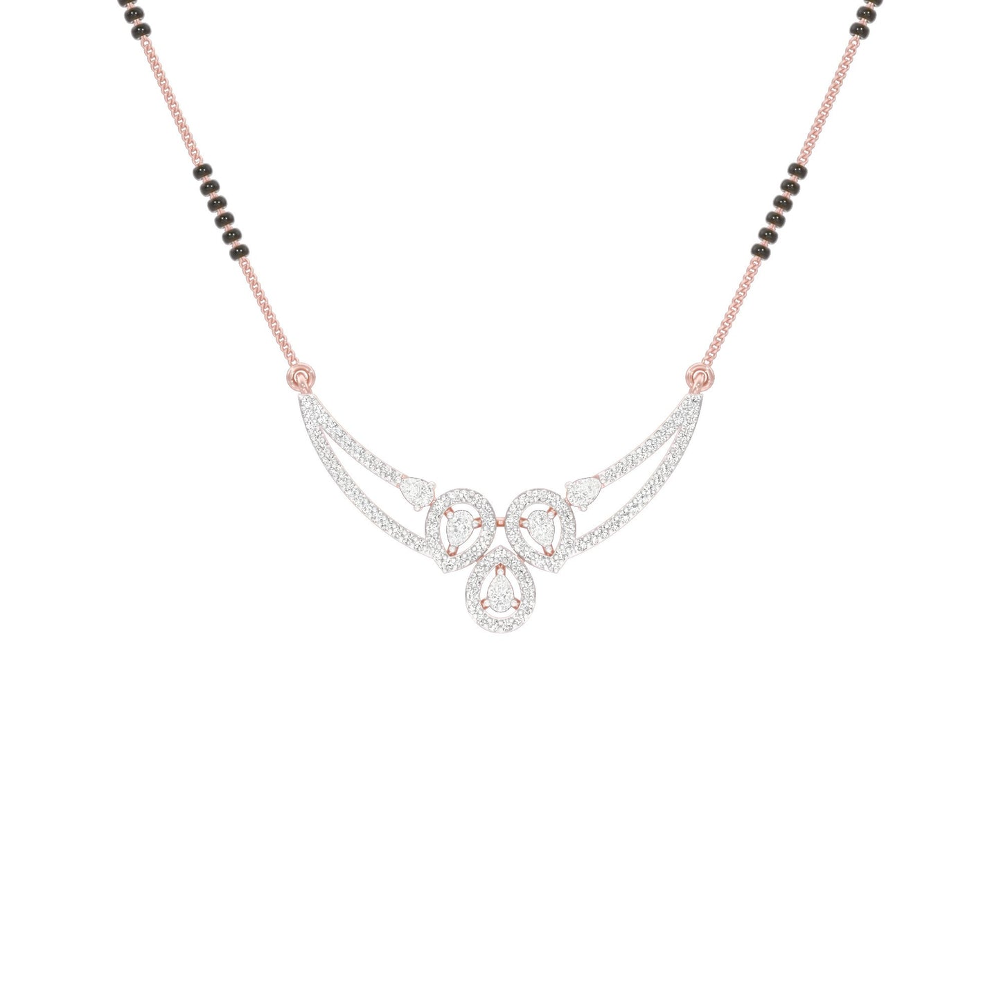 Eternal Embrace Diamond Mangalsutra 18 KT / Rose Gold