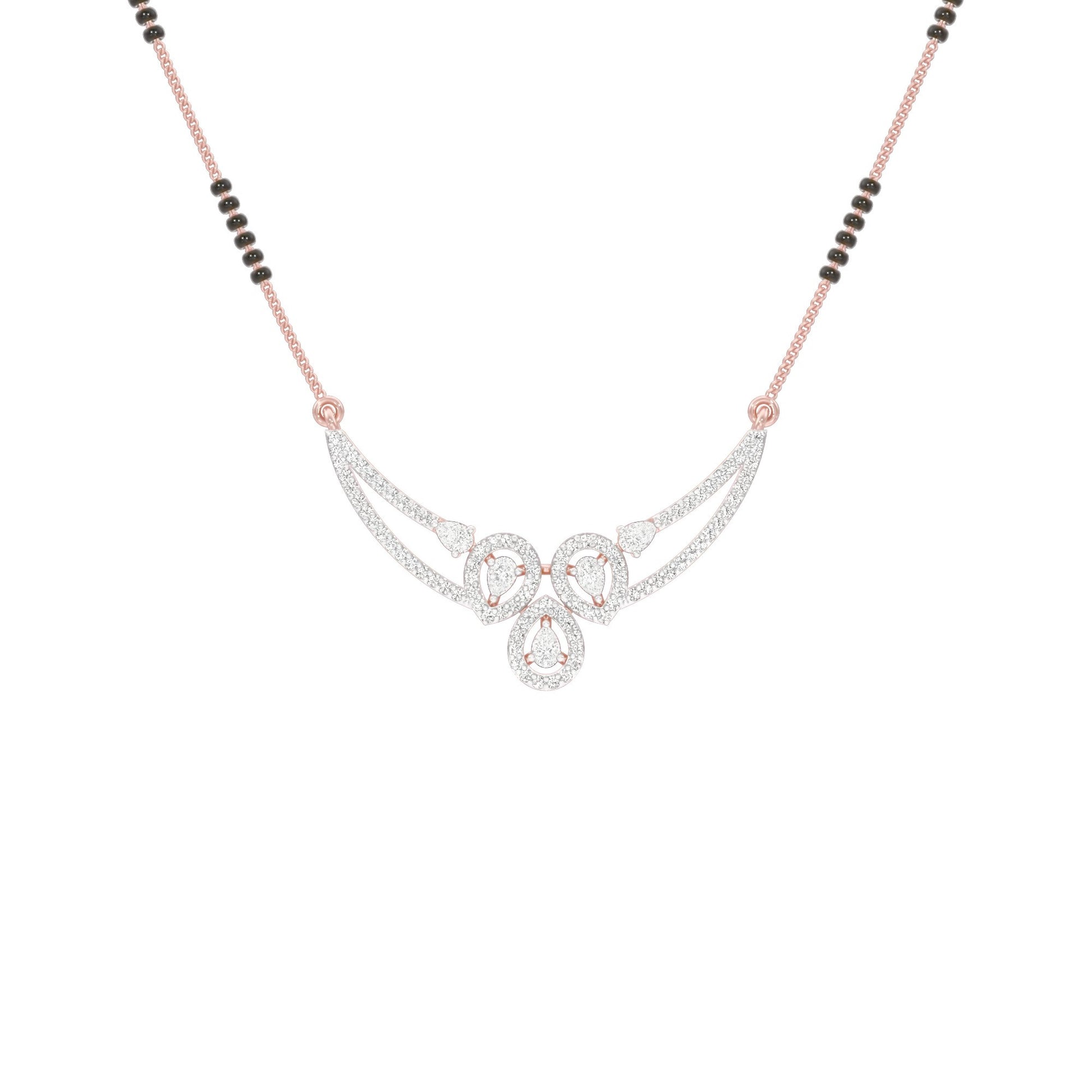 Eternal Embrace Diamond Mangalsutra 18 KT / Rose Gold