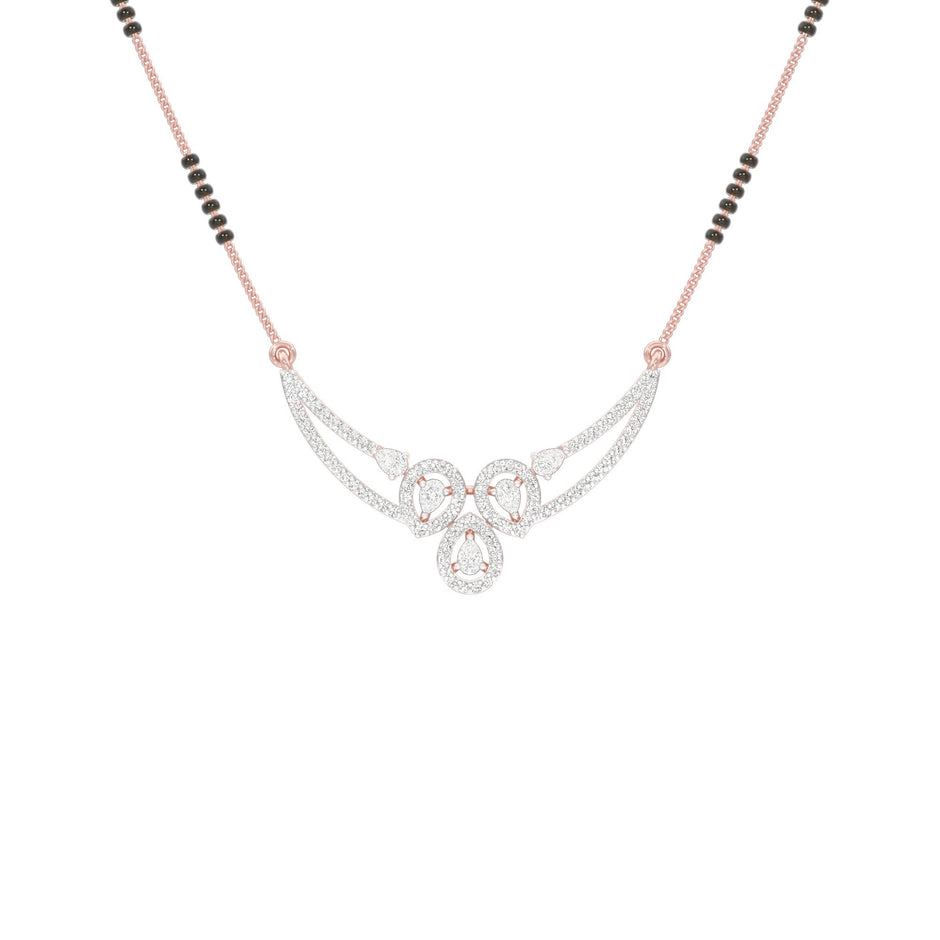 Eternal Embrace Diamond Mangalsutra 18 KT / Rose Gold
