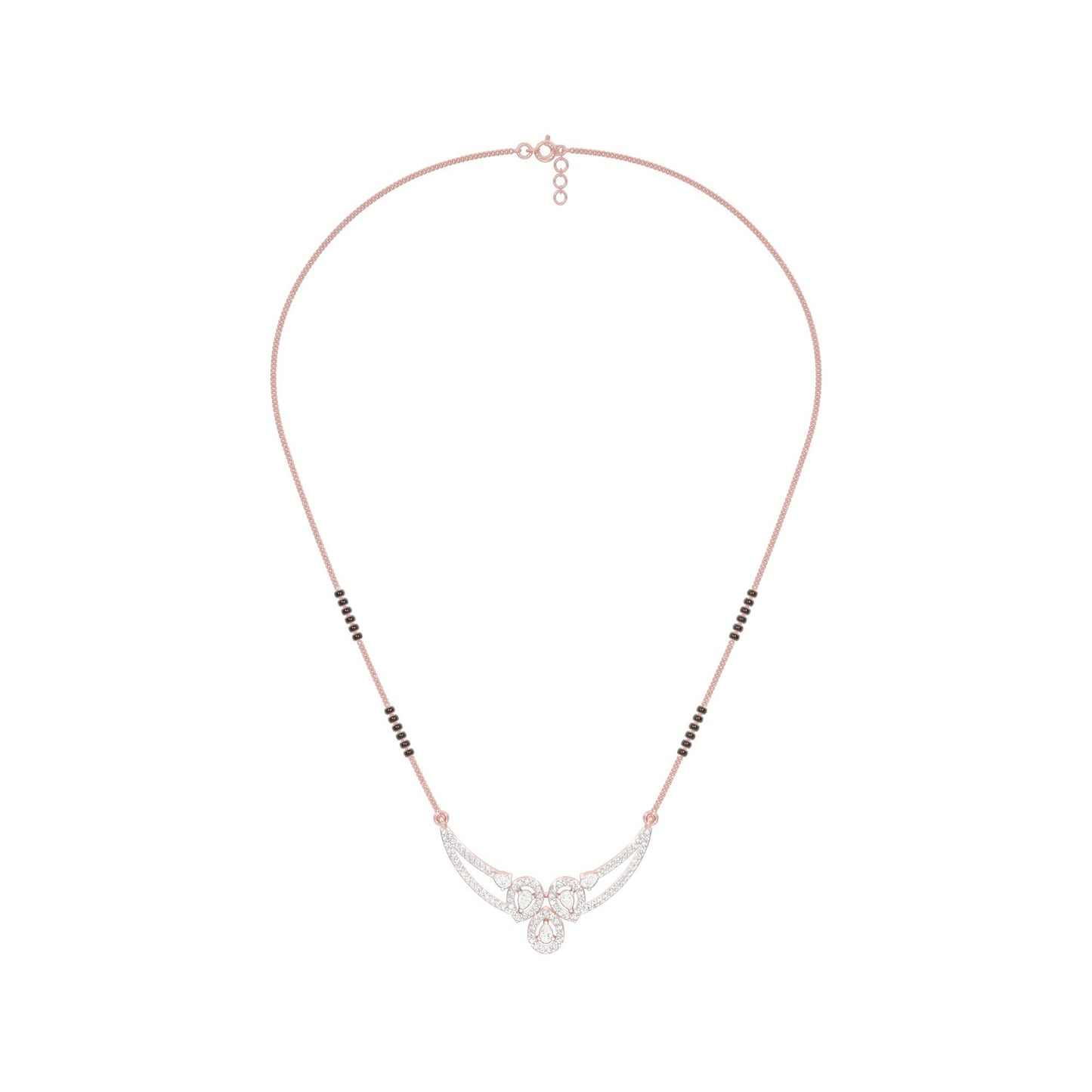 Eternal Embrace Diamond Mangalsutra 18 KT / Rose Gold