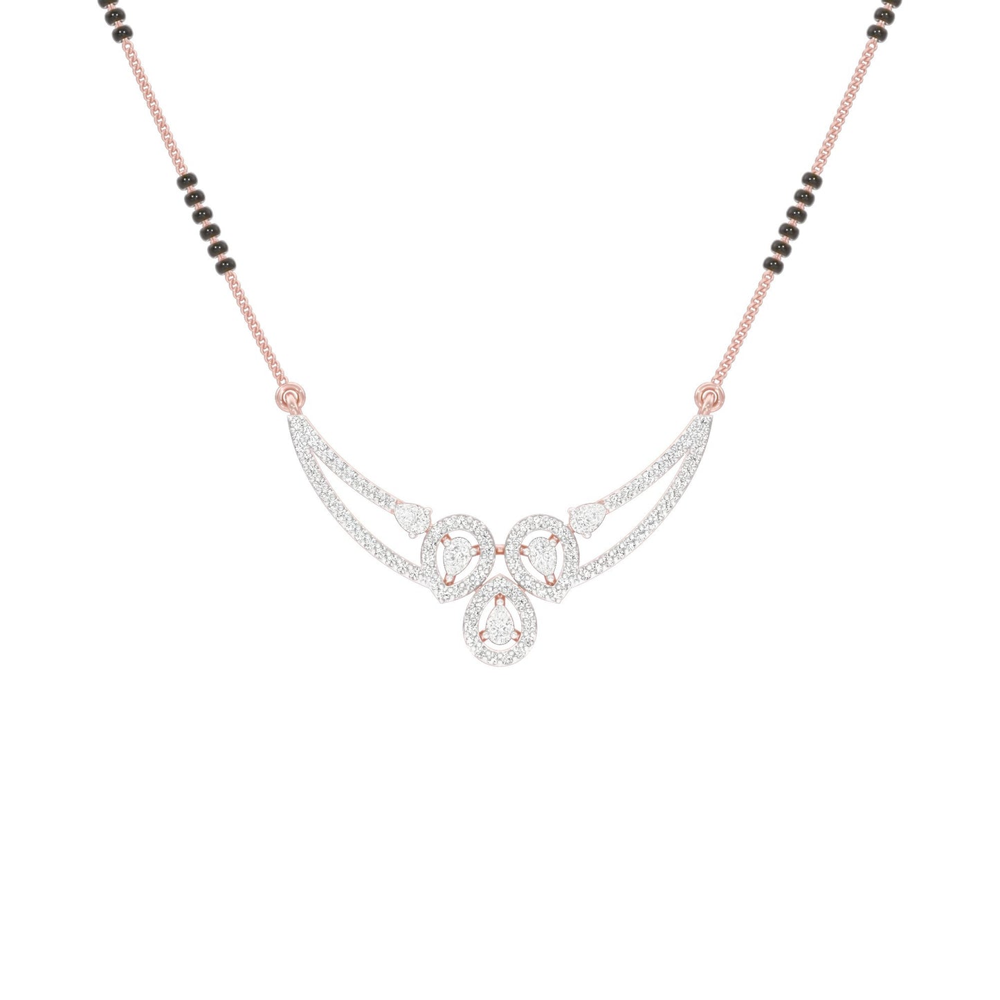 Eternal Embrace Diamond Mangalsutra 18 KT / Rose Gold