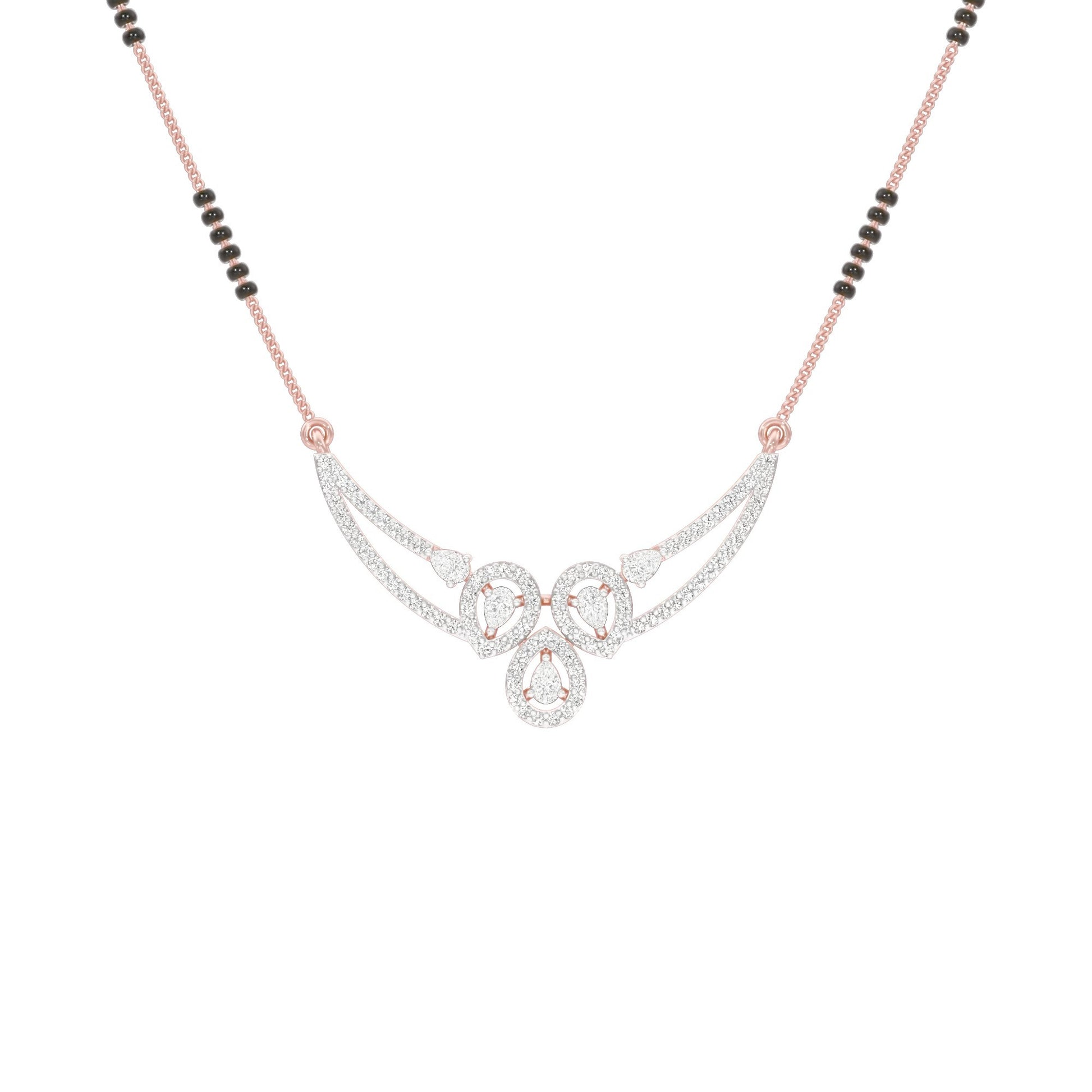 Eternal Embrace Diamond Mangalsutra 18 KT / Rose Gold