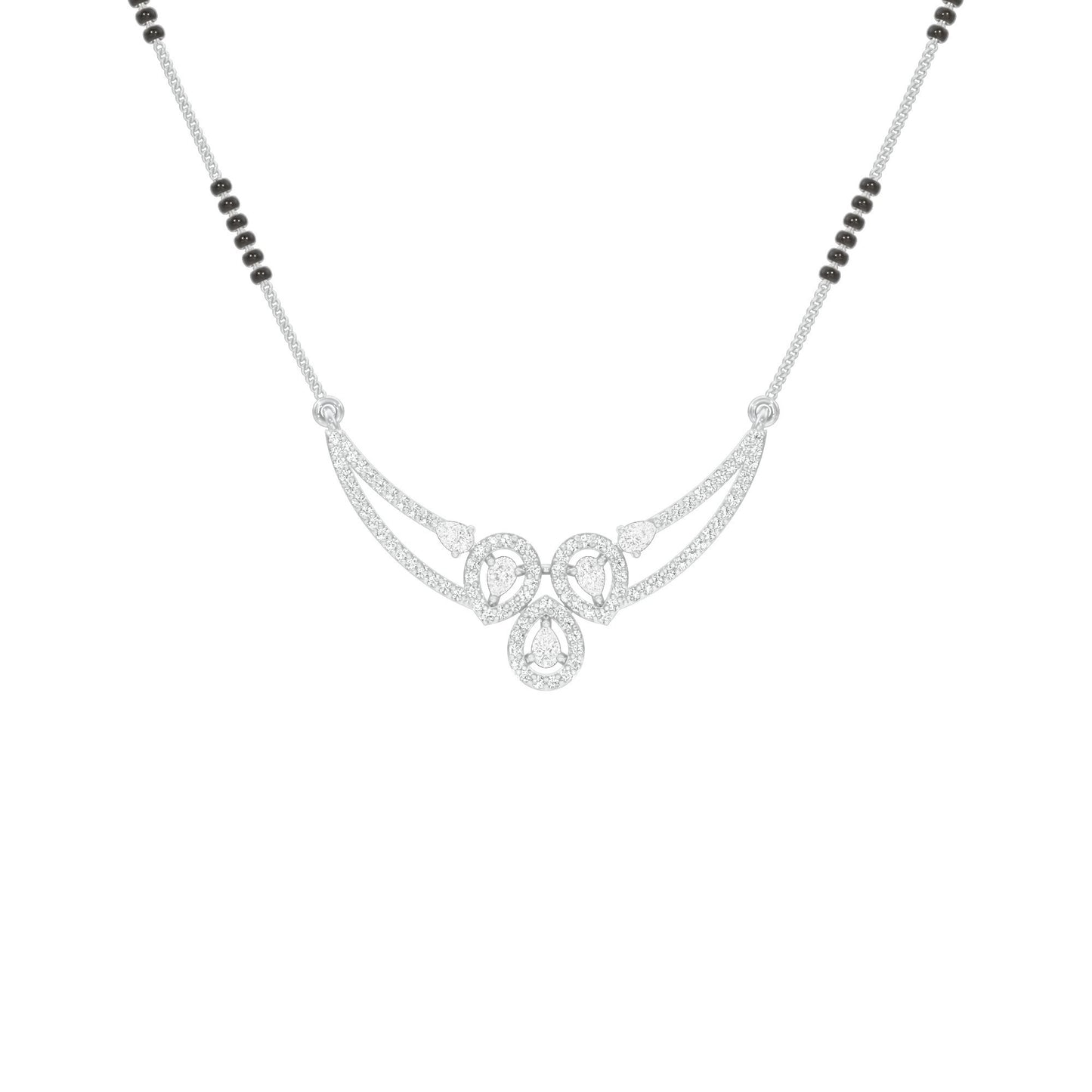 Eternal Embrace Diamond Mangalsutra 18 KT / White Gold