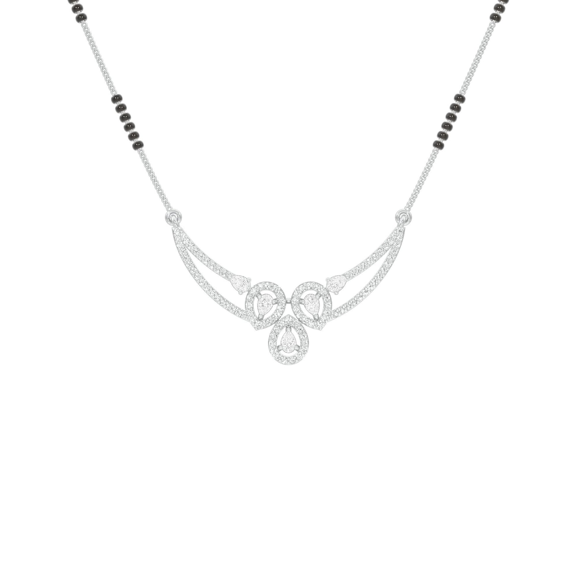 Eternal Embrace Diamond Mangalsutra 18 KT / White Gold