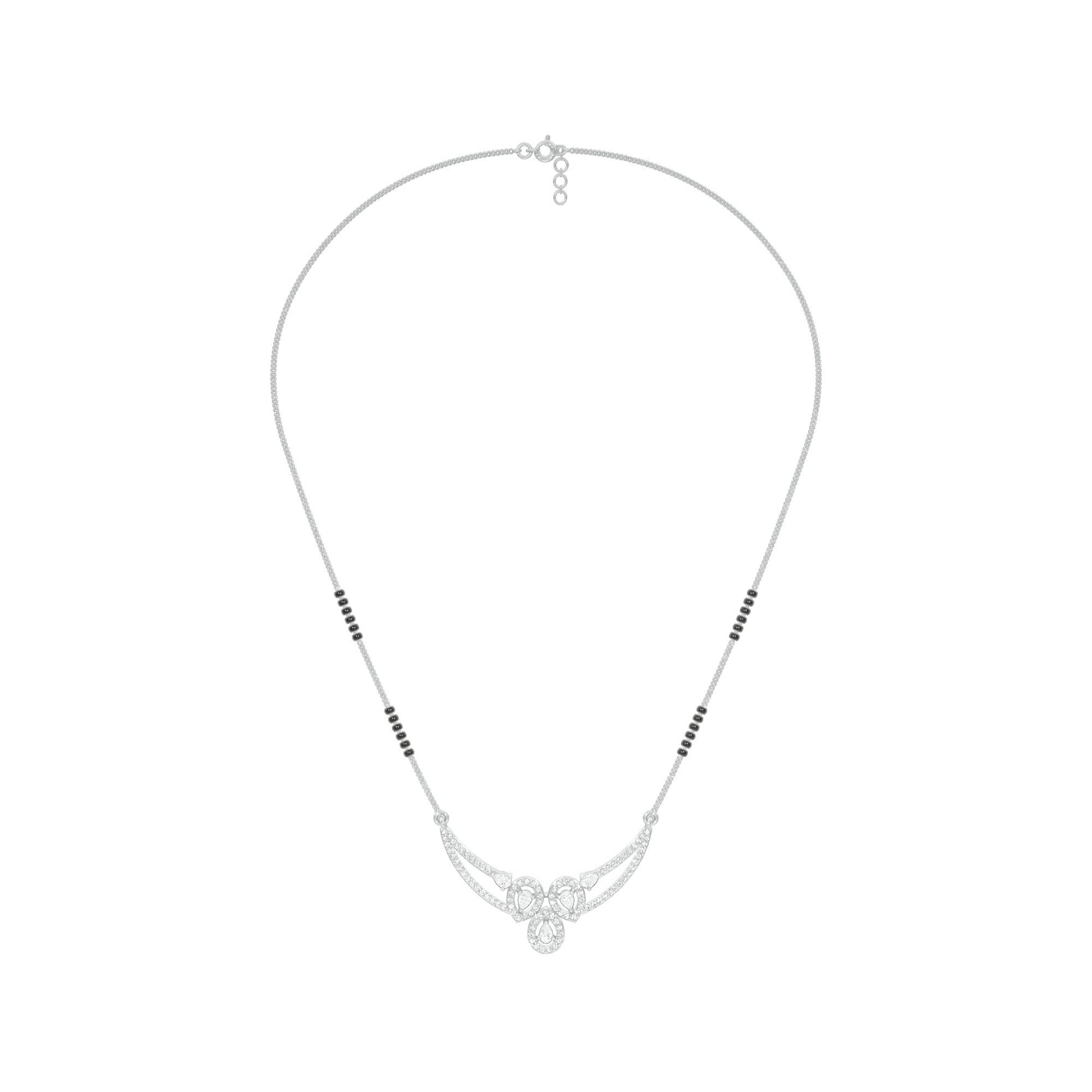 Eternal Embrace Diamond Mangalsutra 18 KT / White Gold