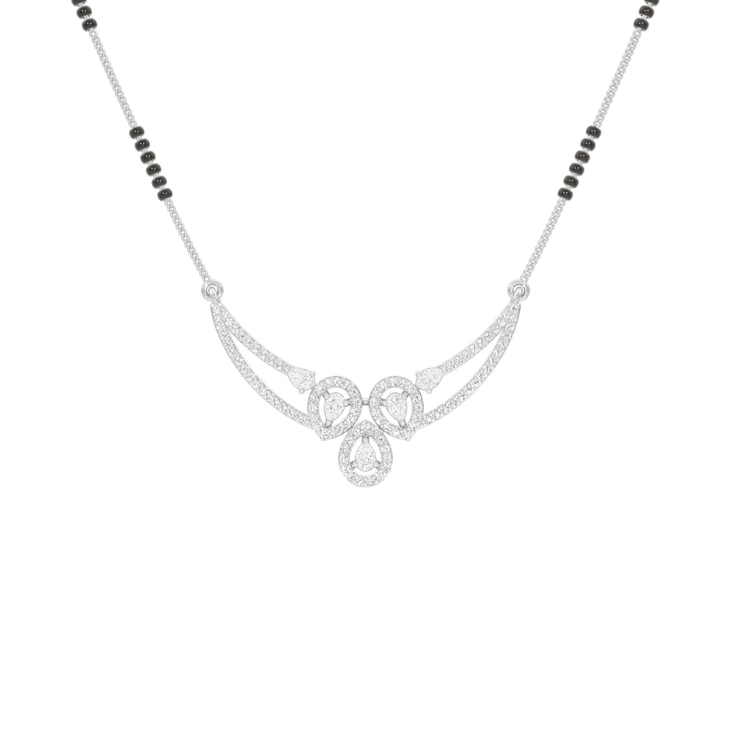 Eternal Embrace Diamond Mangalsutra 18 KT / White Gold