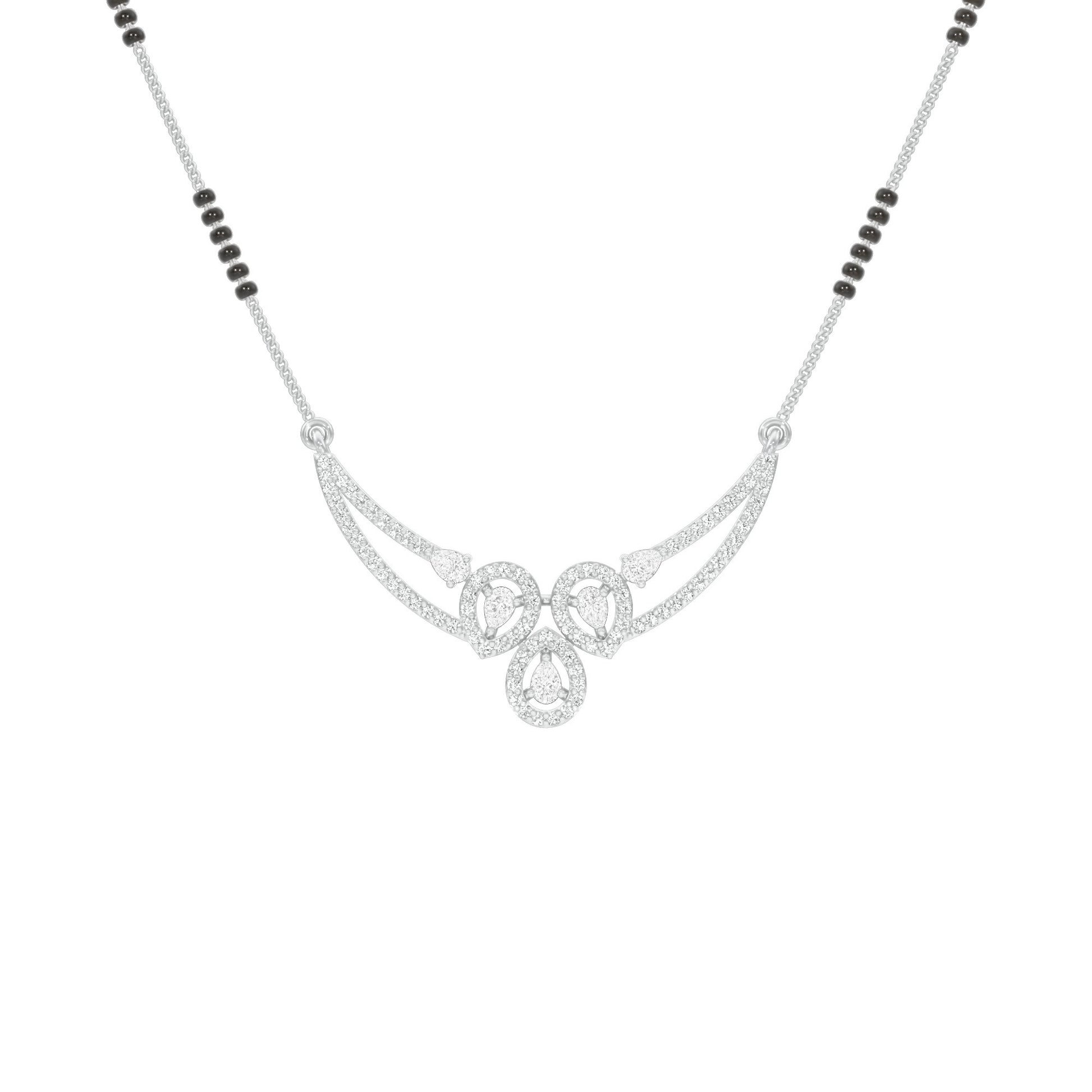 Eternal Embrace Diamond Mangalsutra 18 KT / White Gold