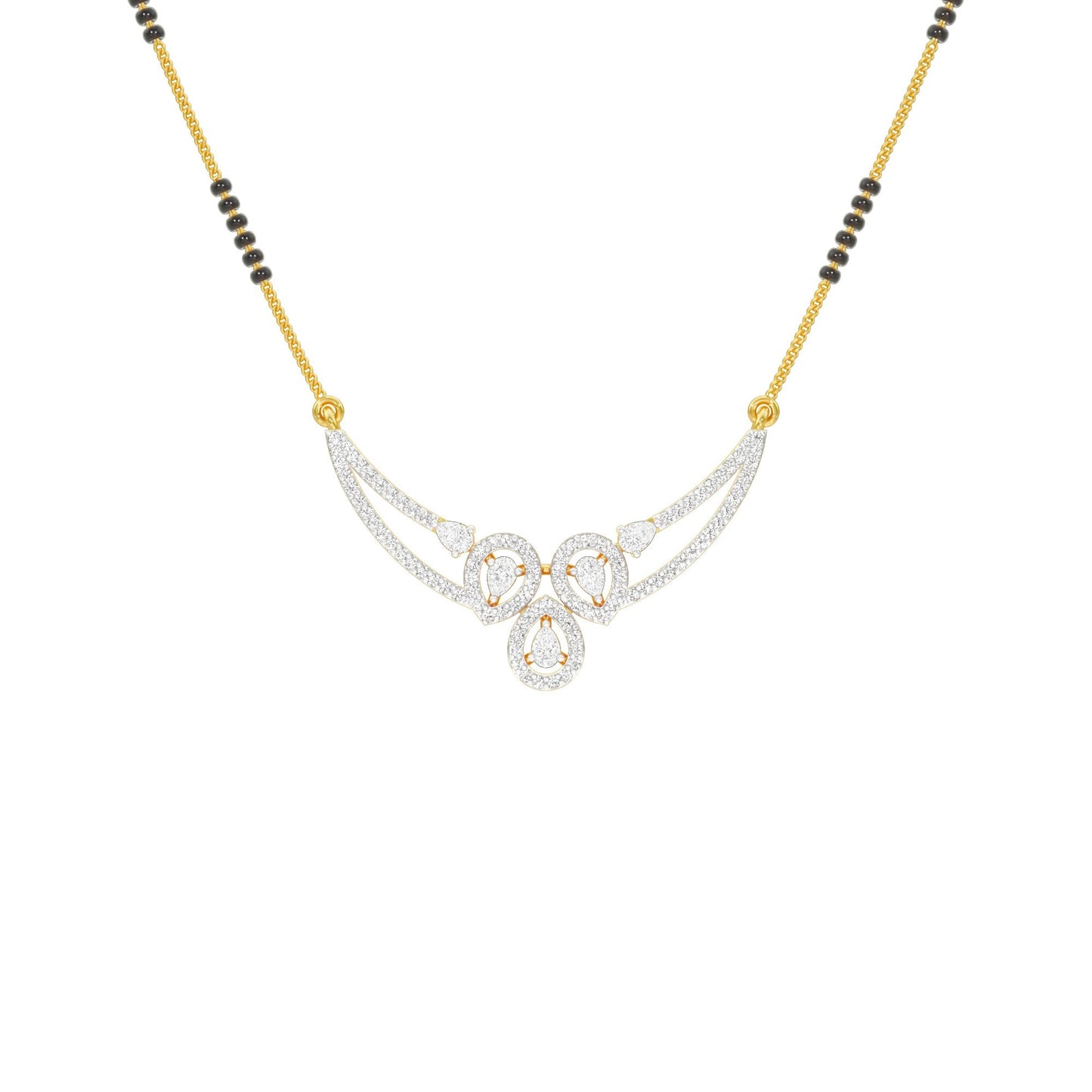 Eternal Embrace Diamond Mangalsutra 18 KT / Yellow Gold