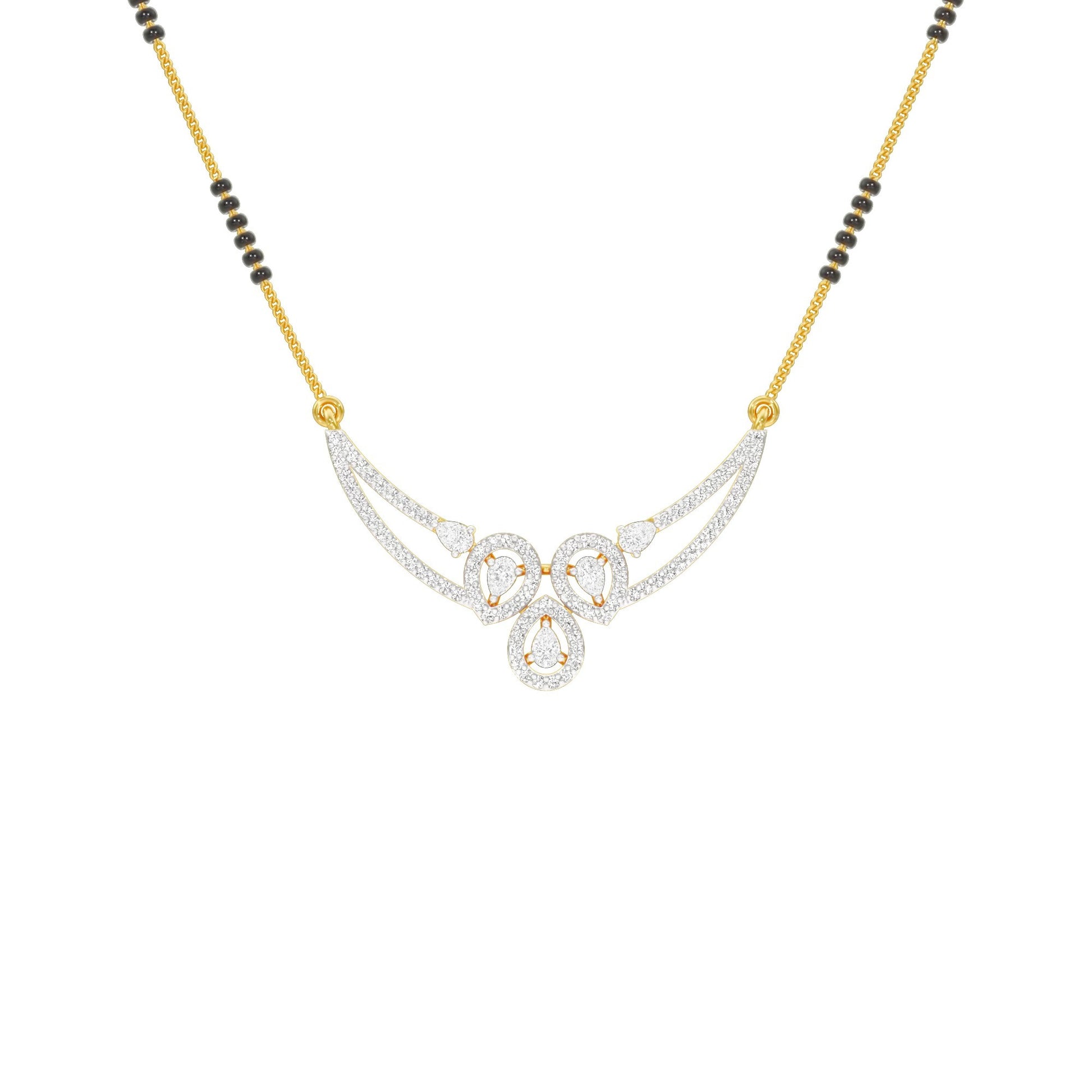 Eternal Embrace Diamond Mangalsutra 18 KT / Yellow Gold