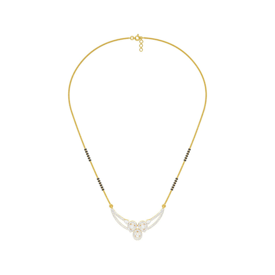 Eternal Embrace Diamond Mangalsutra 18 KT / Yellow Gold