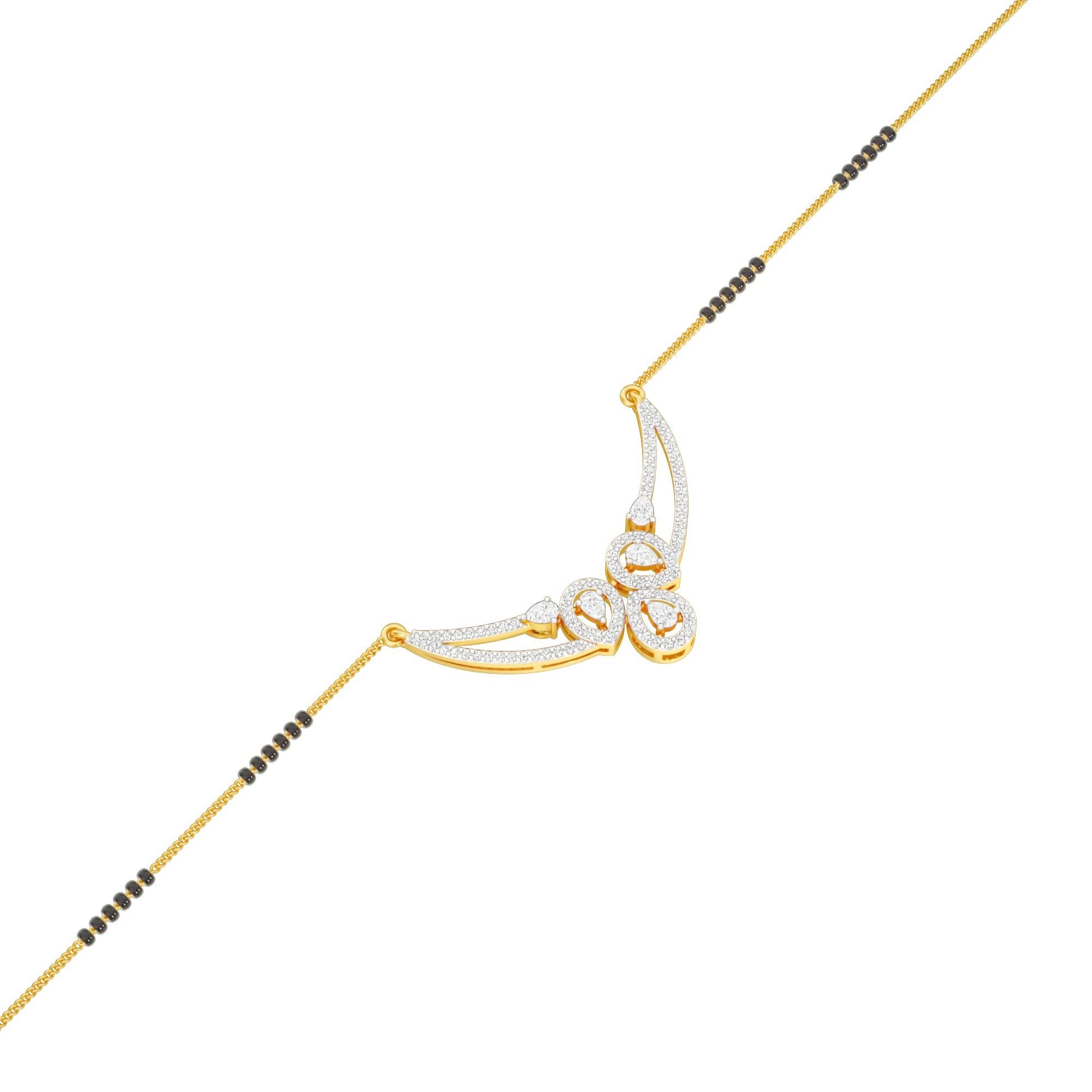 Eternal Embrace Diamond Mangalsutra 18 KT / Yellow Gold