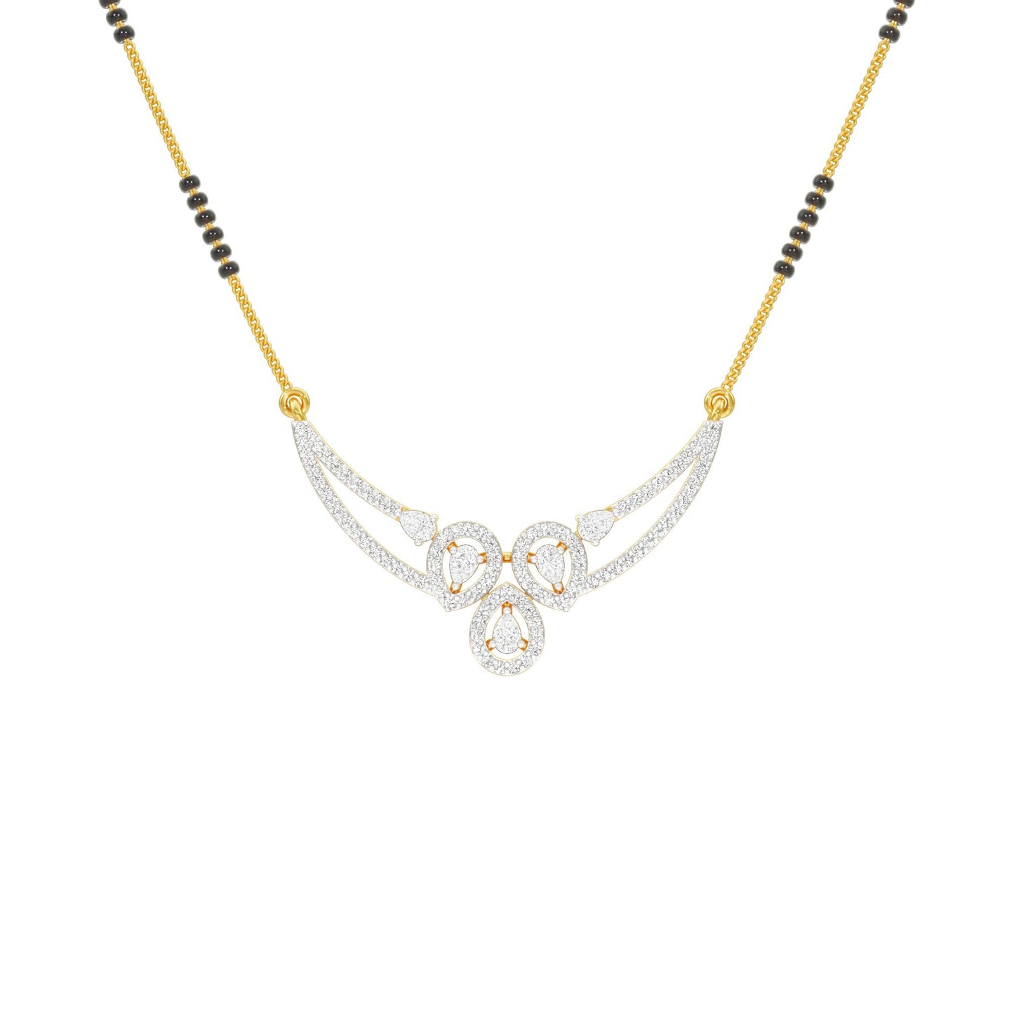 Eternal Embrace Diamond Mangalsutra 18 KT / Yellow Gold